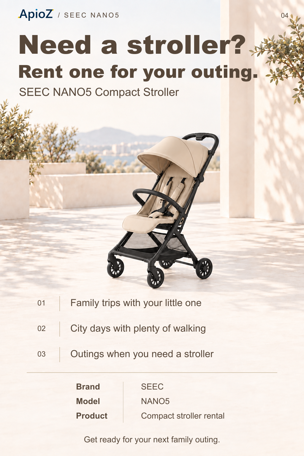 Stroller rental